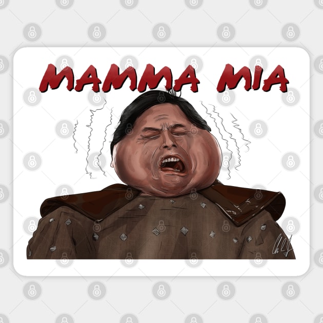 Big Trouble in Little China: Thunder Yells Mamma Mia Magnet by 51Deesigns